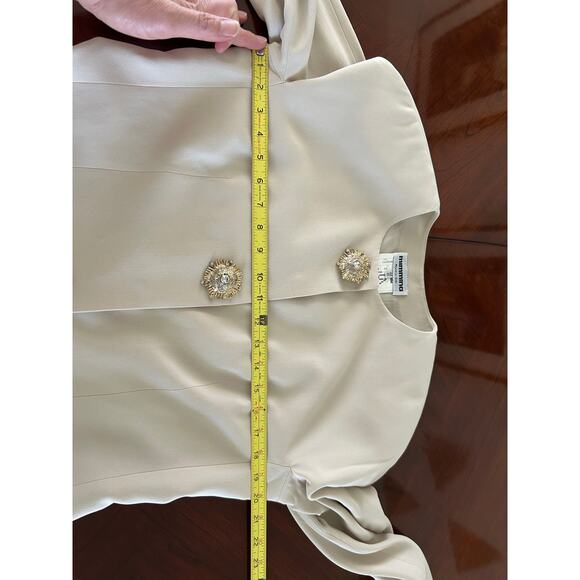 Mimmina 2 piece formal set wedding Victorian dress blazer vintage ruffle,  44 10 - Picture 7 of 16